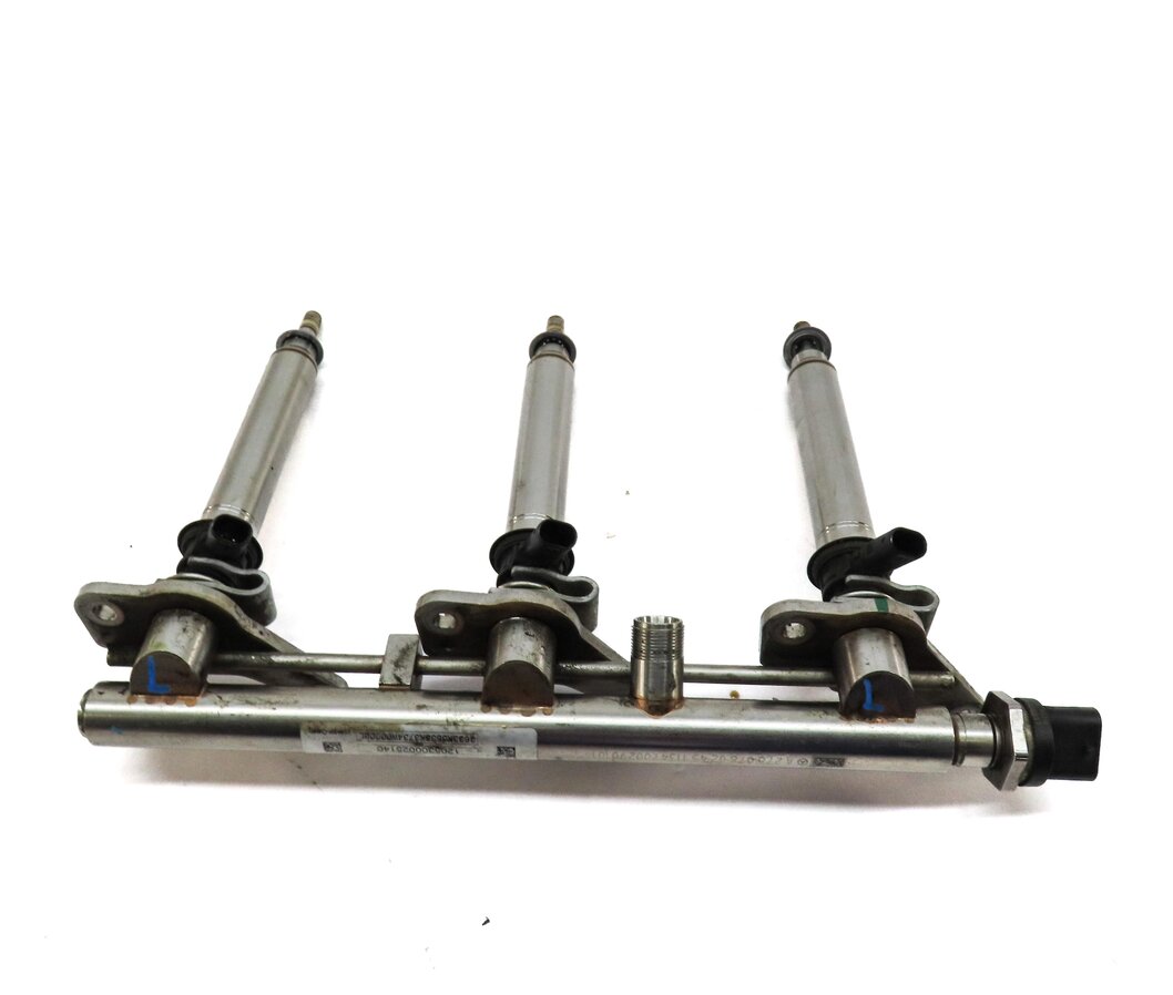Thumbnail 7: 12-20 MERCEDES W204 W212 X166 3.5L TURBO LEFT & RIGHT FUEL RAIL & INJECTOR SET6