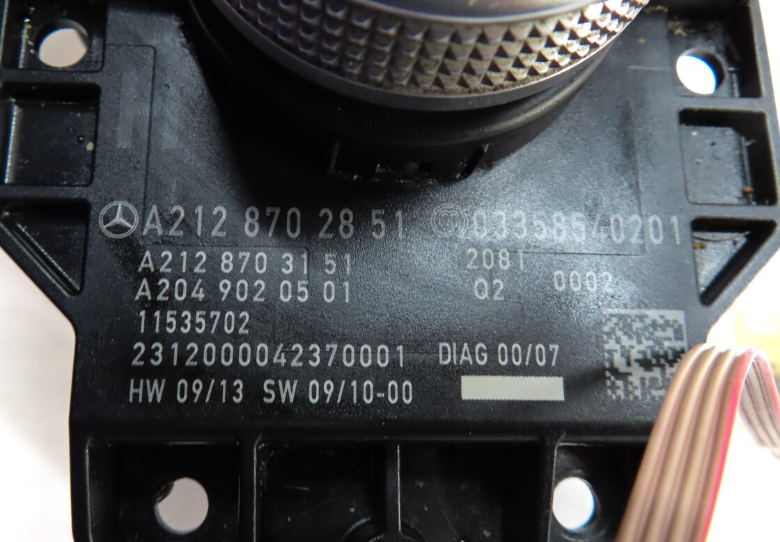 Thumbnail 5: 2012 MERCEDES E300 E350 E550 (W212) RADIO GPS NAVIGATION COMMAND CONTROL KNOB