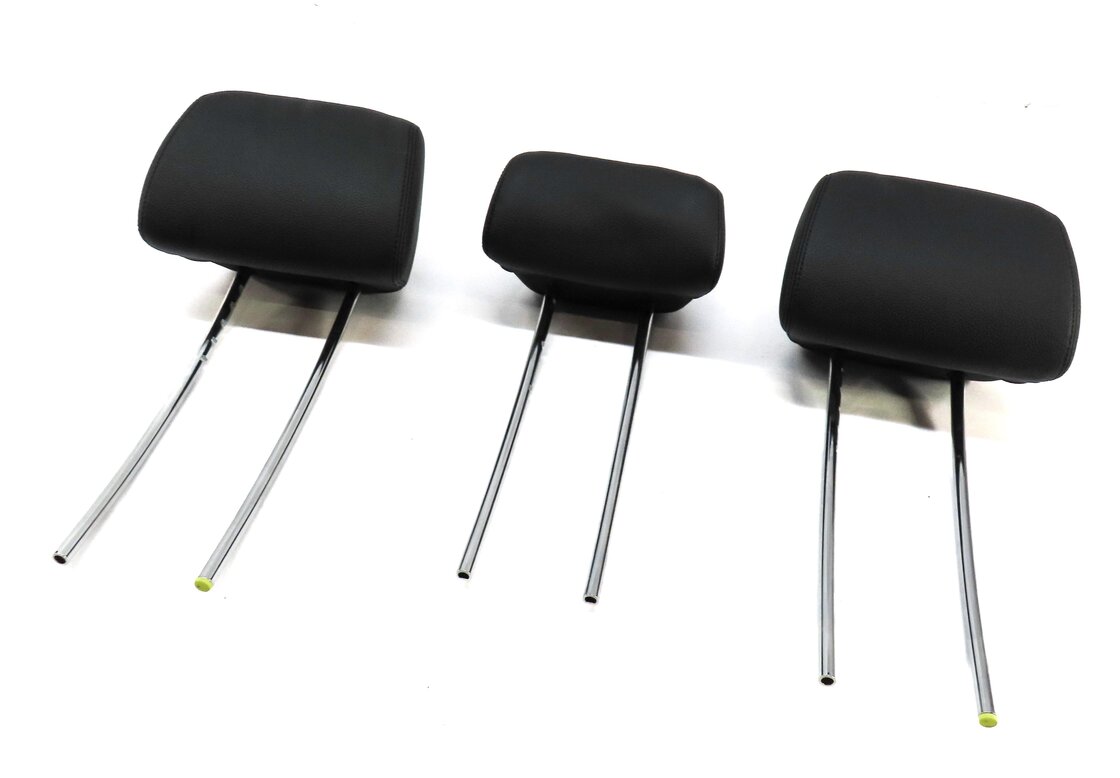 10-16 E-CLASS W212 SEDAN WAGON REAR LEFT RIGHT CENTER SEAT HEADREST SET3 (BLACK)