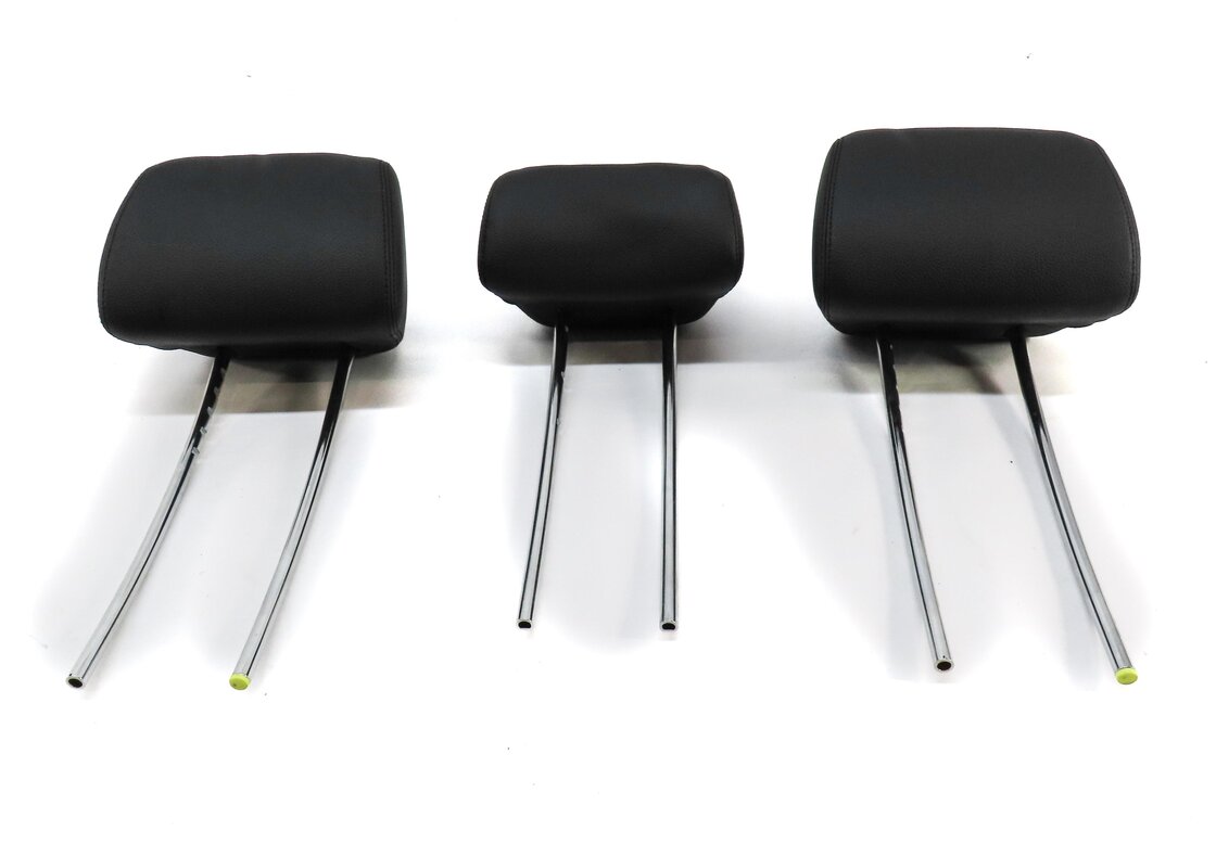 Thumbnail 2: 10-16 E-CLASS W212 SEDAN WAGON REAR LEFT RIGHT CENTER SEAT HEADREST SET3 (BLACK)