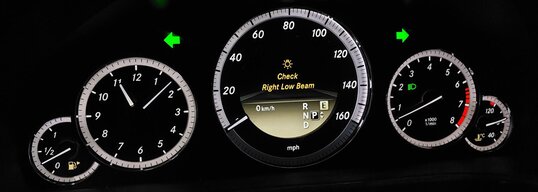 12 MERCEDES E350 E550 SEDAN WAGON W212 GAS SPEEDOMETER INSTRUMENT CLUSTER (194k)
