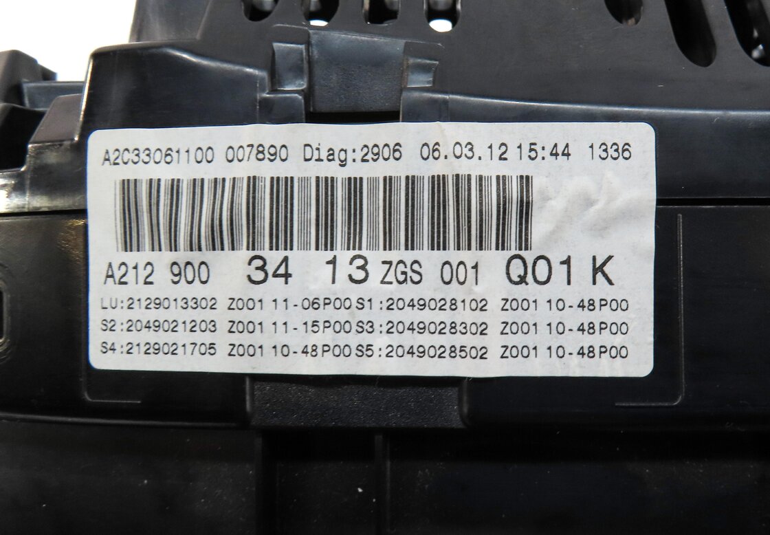 Thumbnail 6: 12 MERCEDES E350 E550 SEDAN WAGON W212 GAS SPEEDOMETER INSTRUMENT CLUSTER (194k)