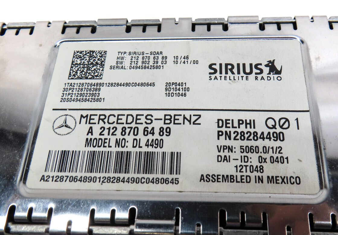 Thumbnail 4: 2010-2016 MERCEDES B C E ML SL CLS (W204 W166 W212 X204) SIRIUS SATELLITE MODULE