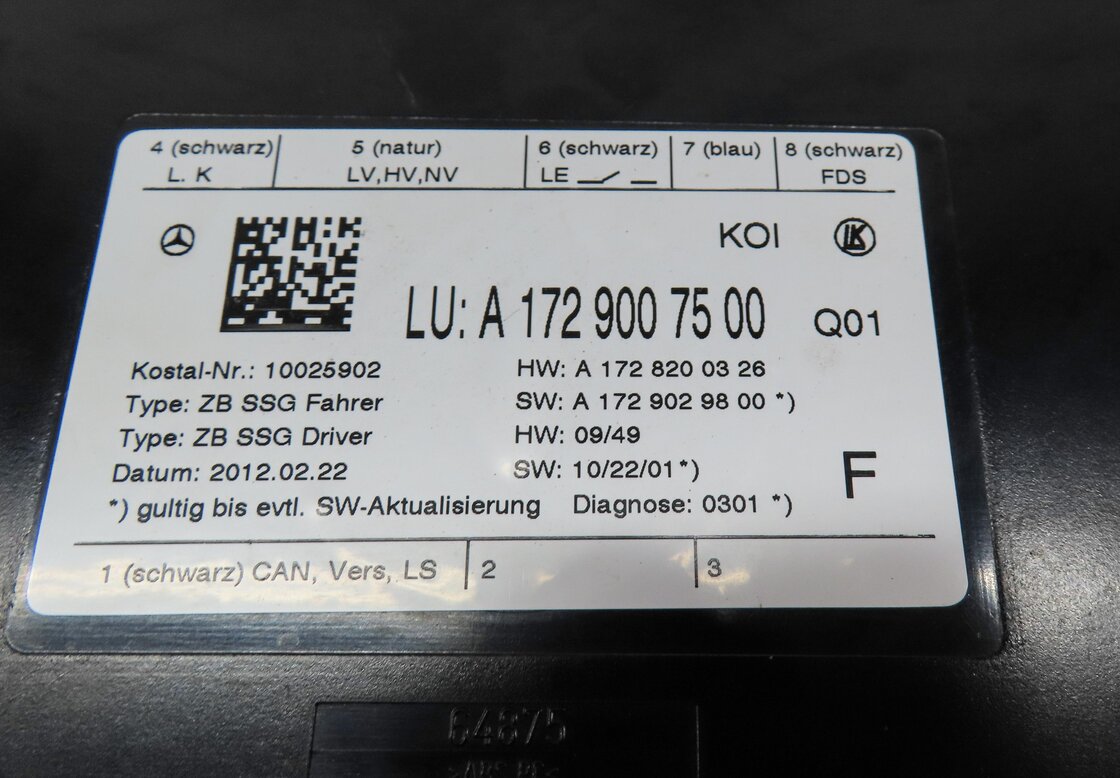 Thumbnail 4: 2010-2018 MERCEDES E CLS CLASS (W212 W218) LEFT FRONT DRIVER SEAT CONTROL MODULE