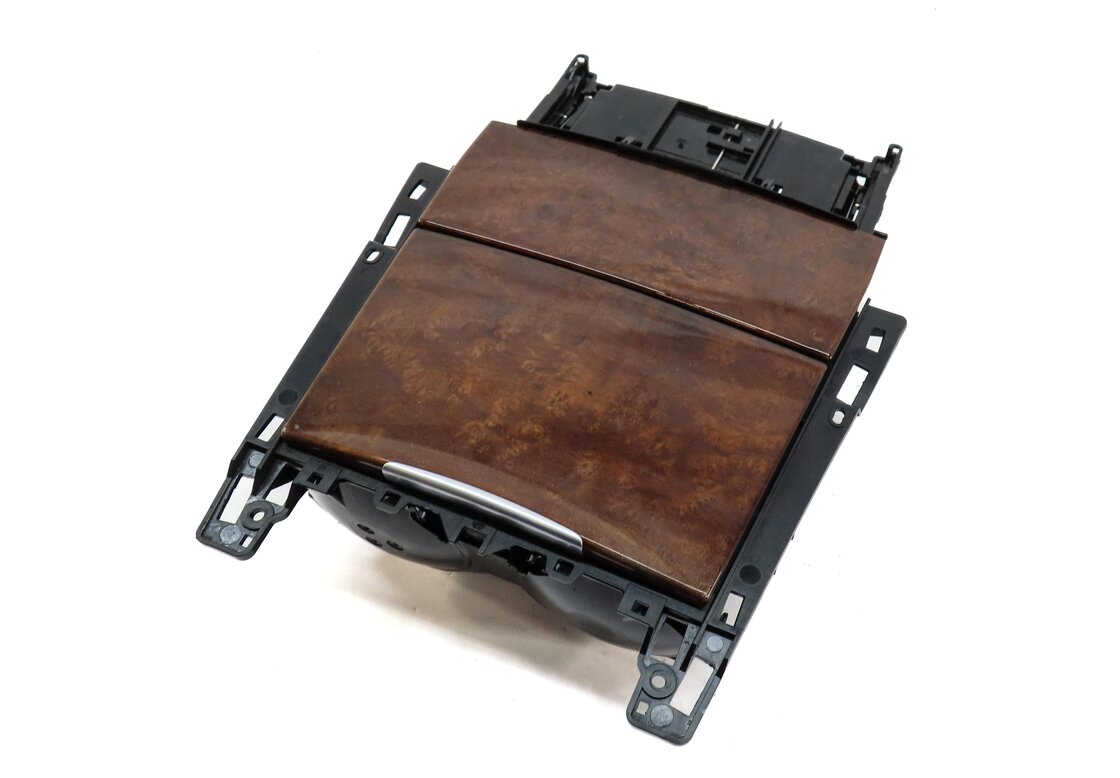 2012 E CLASS SEDAN (W212) FRONT CENTER CONSOLE CUPHOLDER w/ ASHTRAY WALNUT WOOD