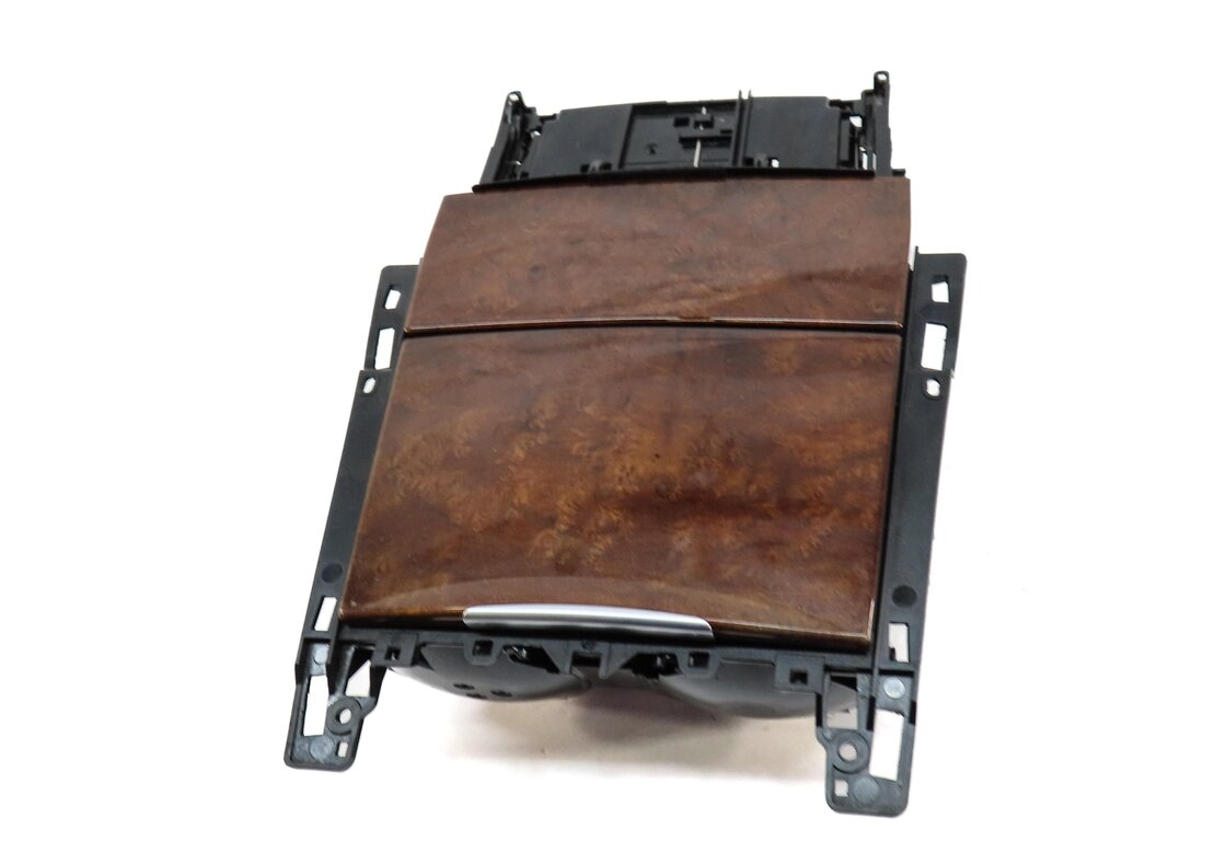 Thumbnail 2: 2012 E CLASS SEDAN (W212) FRONT CENTER CONSOLE CUPHOLDER w/ ASHTRAY WALNUT WOOD