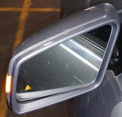 Thumbnail 2: 11-14 MERCEDES E300 E350 E550 W212 LEFT AUTODIM BLIND SPOT DOOR MIRROR (SILVER)