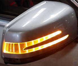 Thumbnail 2: 11-14 MERCEDES E300 E350 E550 (W212) RIGHT HEAT BLIND SPOT DOOR MIRROR (SILVER)