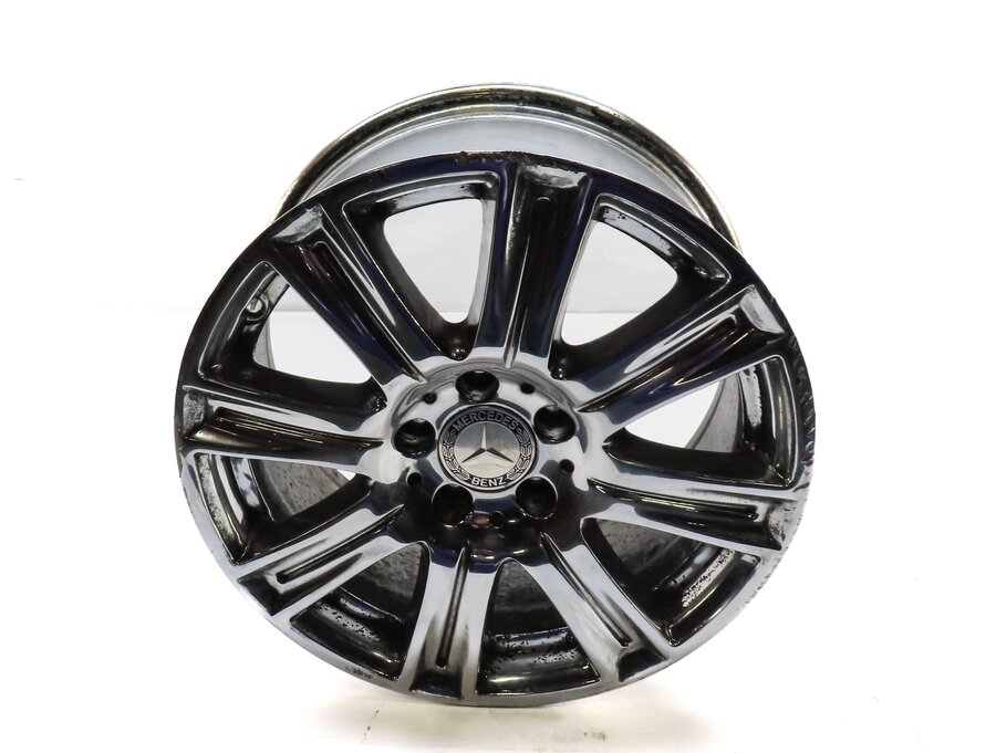 Thumbnail 2: 2012-2013 MERCEDES E CLASS SEDAN WAGON (W212) 17x8.5 8 SPOKE WHEEL RIM (CHROME)