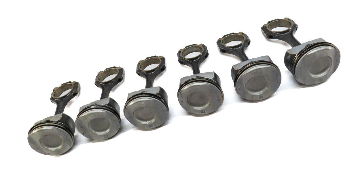 Thumbnail 8: 07-13 MERCEDES E (09 GL ML R) CLASS (W164 W211 X164) DIESEL PISTON SET 6 w/ RODS