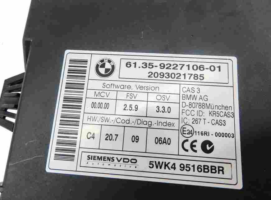 Thumbnail 5: 07-10 BMW 328i 528i X5 Z4 (E90 E60 E70 E89) 3.0L ECM DME IMMOBILIZER MODULE SET