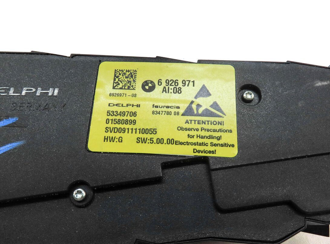 Thumbnail 5: 2010 BMW X5 E70 FRONT LEFT DRIVER SEAT ADJUST SWITCH w/ LUMBAR & MEMORY (BLACK)