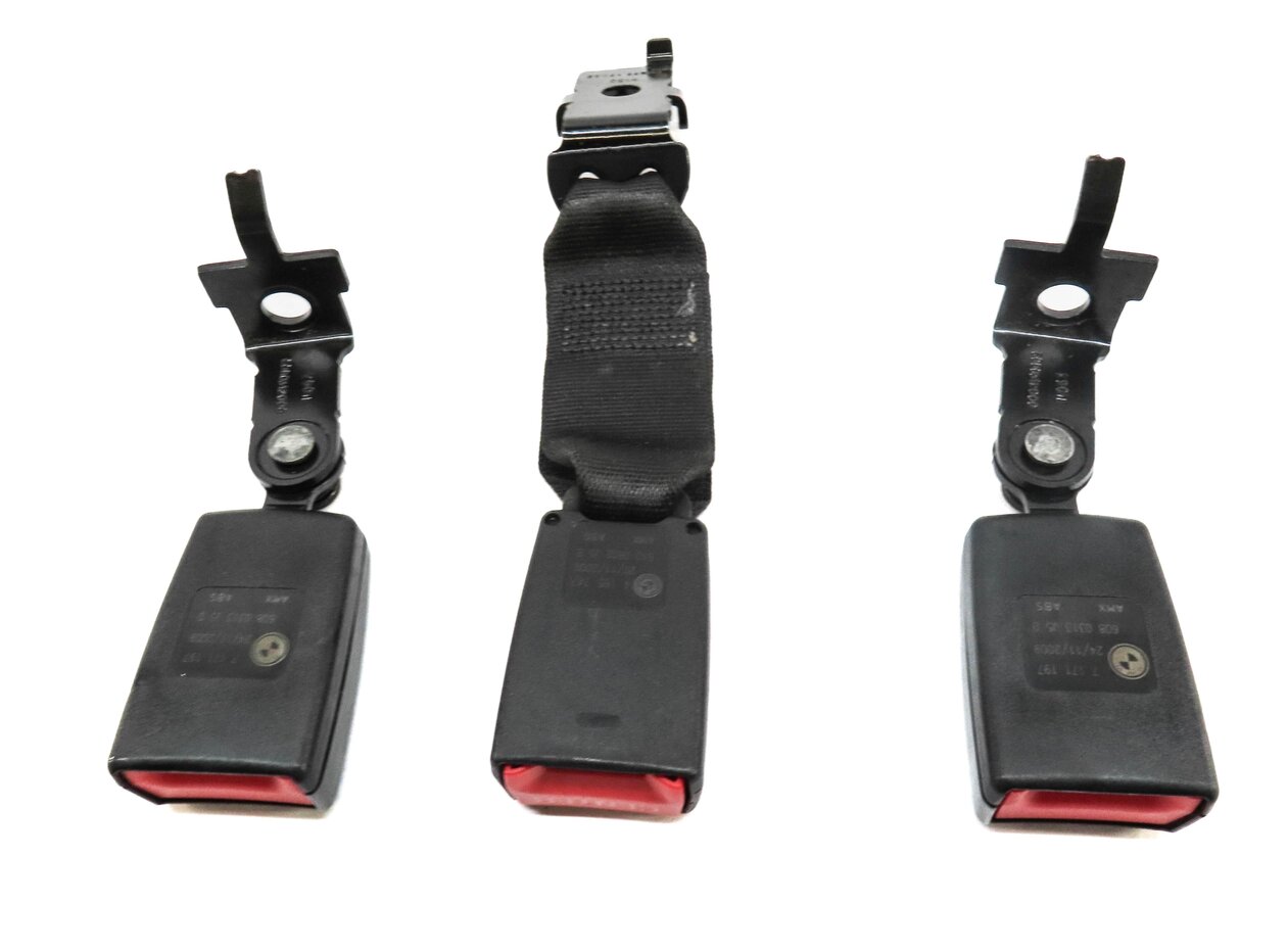 Thumbnail 3: 2010 BMW X5 (E70) REAR 2ND ROW LEFT RIGHT CENTER SEATBELT BUCKLE RECEIVER SET 3