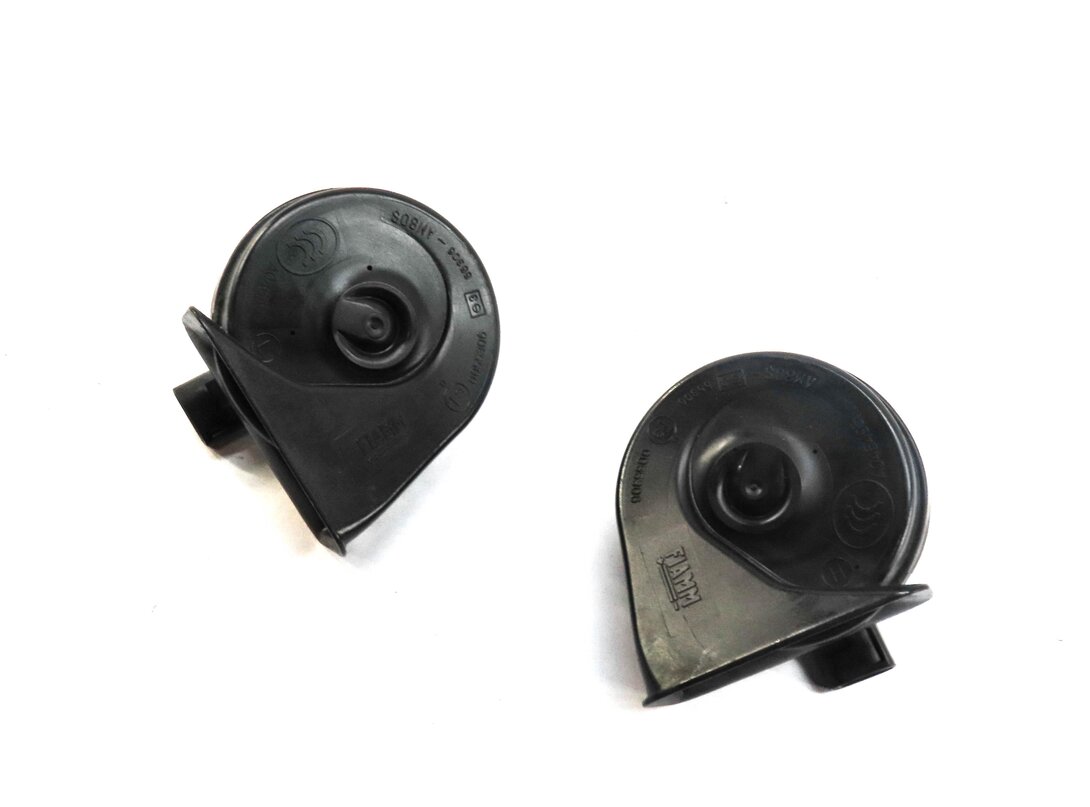2007-2011 BMW X5 X6 (E70 E71 E72) HIGH & LOW TONE NOTE EMERGENCY SAFETY HORN SET