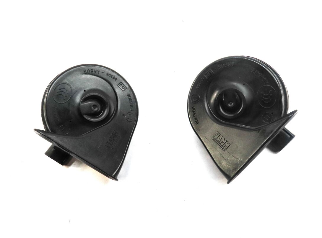 Thumbnail 2: 2007-2011 BMW X5 X6 (E70 E71 E72) HIGH & LOW TONE NOTE EMERGENCY SAFETY HORN SET