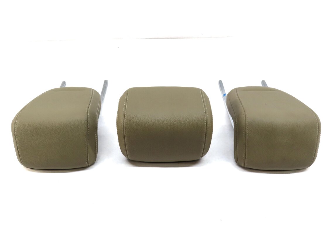 Thumbnail 4: 12-15 MERCEDES ML-CLASS (W166) REAR LEFT CENTER RIGHT SEAT HEADREST SET (BEIGE)