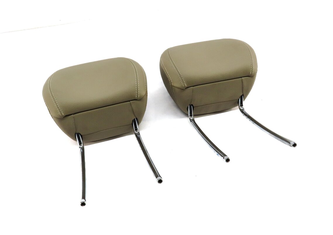 12-13 MERCEDES ML GL (X166 W166) FRONT LEFT & RIGHT SEAT HEADREST SET (BEIGE)