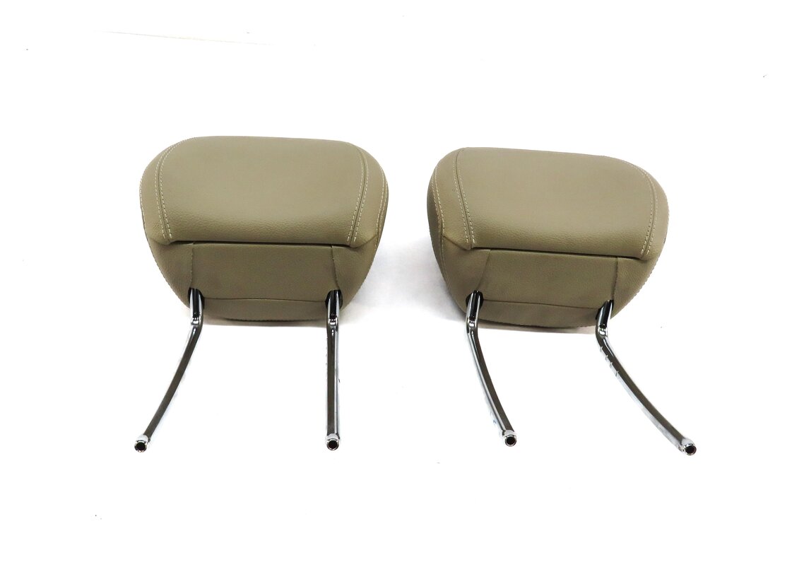 Thumbnail 2: 12-13 MERCEDES ML GL (X166 W166) FRONT LEFT & RIGHT SEAT HEADREST SET (BEIGE)