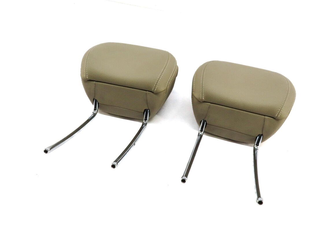 Thumbnail 3: 12-13 MERCEDES ML GL (X166 W166) FRONT LEFT & RIGHT SEAT HEADREST SET (BEIGE)