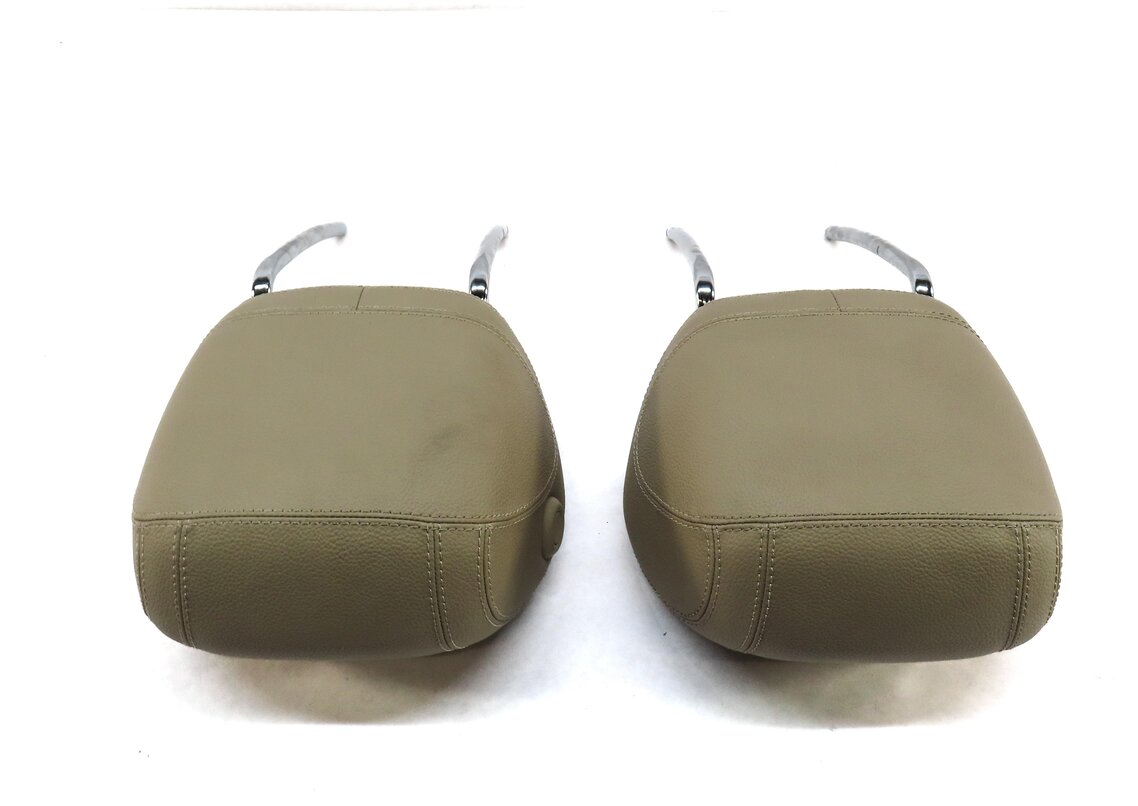 Thumbnail 5: 12-13 MERCEDES ML GL (X166 W166) FRONT LEFT & RIGHT SEAT HEADREST SET (BEIGE)