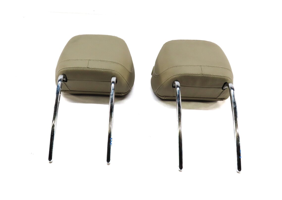 Thumbnail 6: 12-13 MERCEDES ML GL (X166 W166) FRONT LEFT & RIGHT SEAT HEADREST SET (BEIGE)