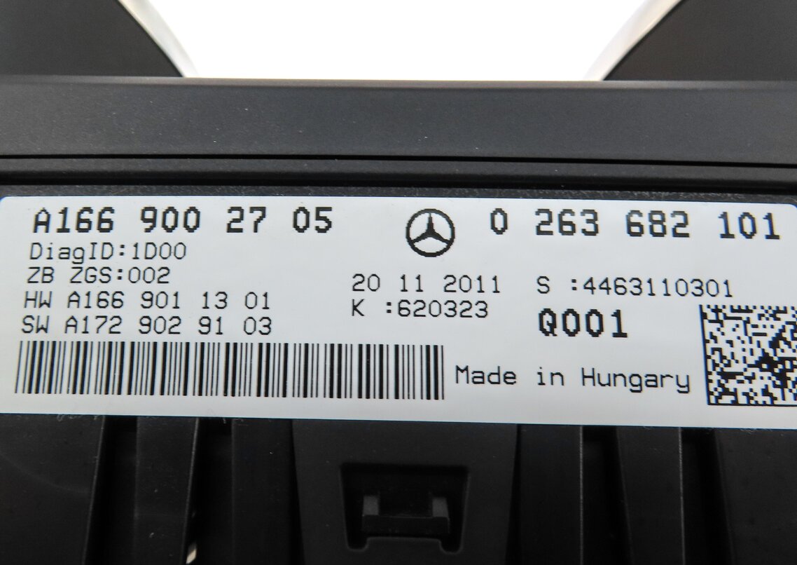 Thumbnail 5: 2012 MERCEDES ML350 (W166) 3.0L DIESEL AWD SPEEDOMETER INSTRUMENT CLUSTER (100k)