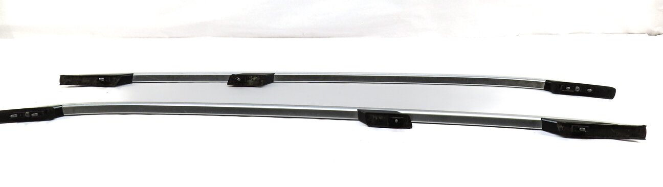 Thumbnail 3: 2012 MERCEDES ML350 (W166) LEFT & RIGHT LUGGAGE ROOF RACK SET 2 (SILVER CHROME)