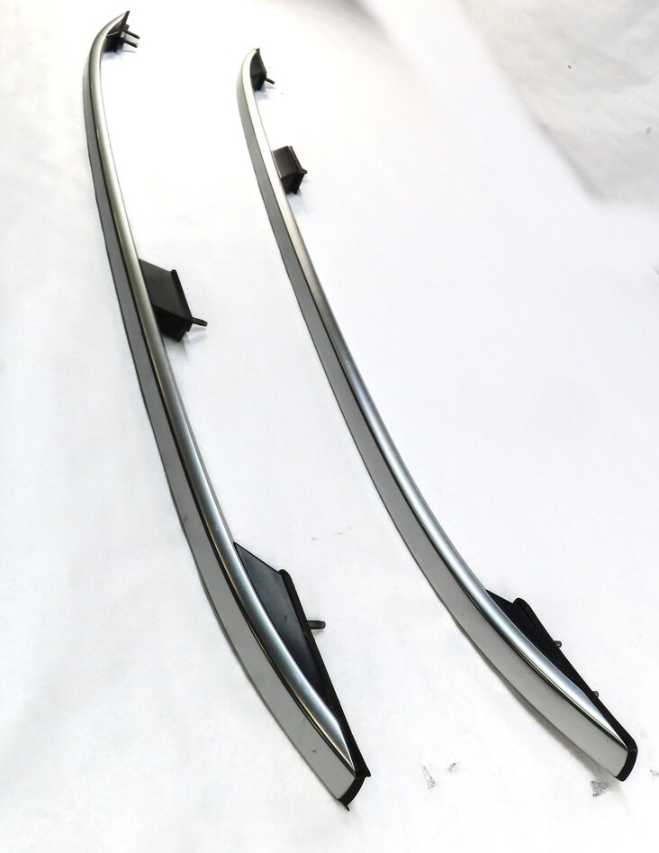 Thumbnail 4: 2012 MERCEDES ML350 (W166) LEFT & RIGHT LUGGAGE ROOF RACK SET 2 (SILVER CHROME)