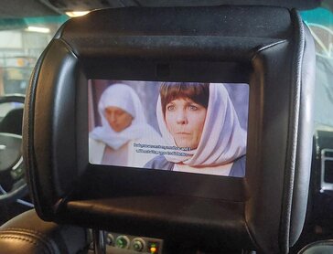 Thumbnail 2: 2009 RANGE ROVER (L322) FRONT RIGHT SEAT HEADREST w/ DVD PLAYER SCREEN (BLACK)
