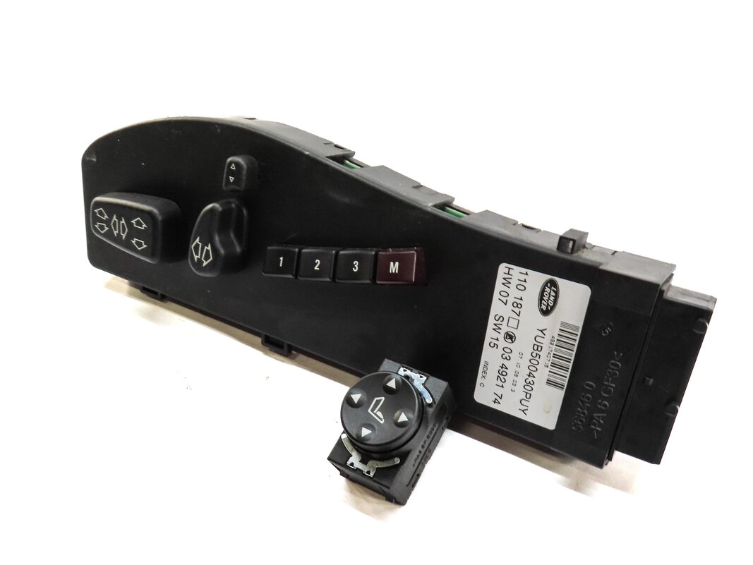 Thumbnail 2: 09 RANGE ROVER L322 FRONT LEFT DRIVER SEAT MEMORY ADJUSTMENT ADJUST SWITCH BLACK