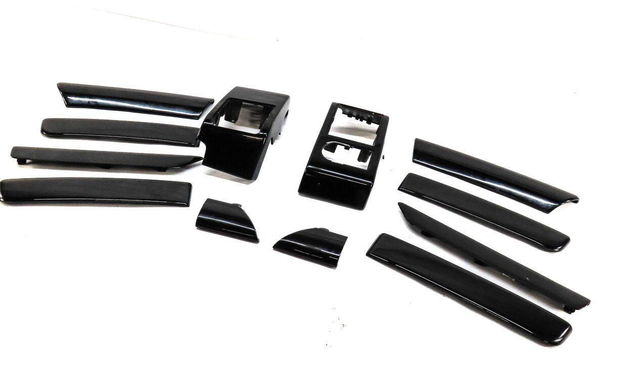 09 RANGE ROVER L322 FRONT REAR LEFT RIGHT DOOR DASH CONSOLE BLACK WOOD TRIM SET