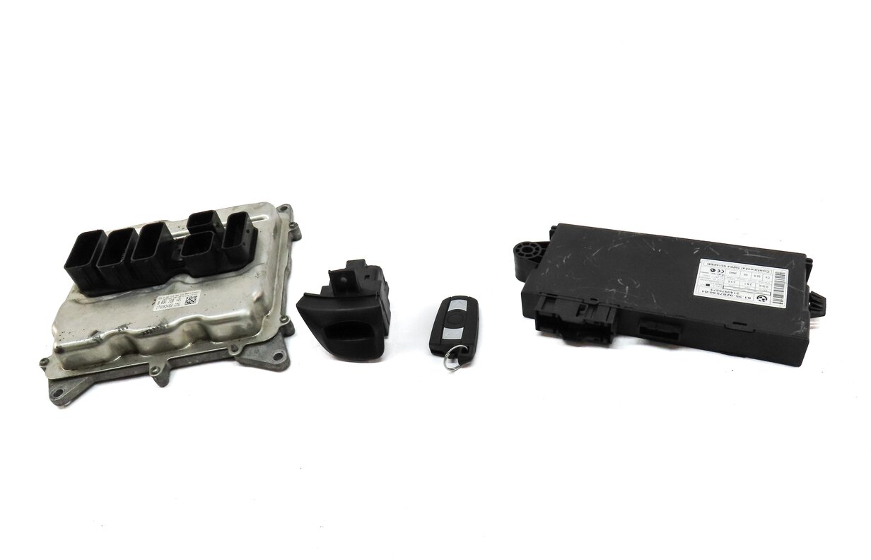 Thumbnail 2: 13-16 BMW X1 Z4 E84 E89 2.0L N20 TURBO ECM DME CAS 3 IMMOBILIZER MODULE KEY SET