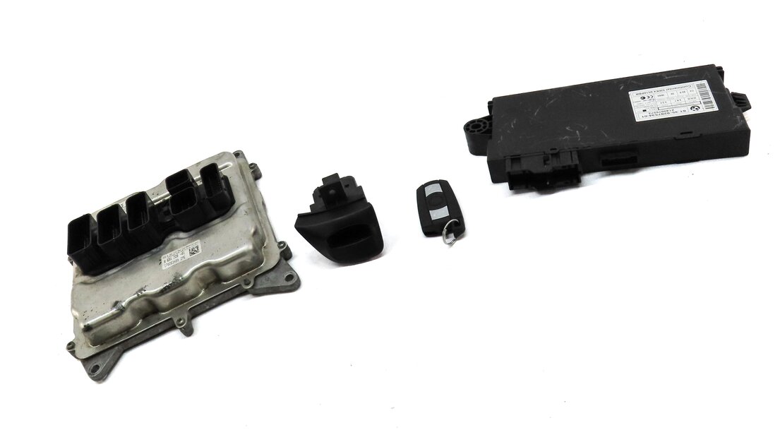 Thumbnail 3: 13-16 BMW X1 Z4 E84 E89 2.0L N20 TURBO ECM DME CAS 3 IMMOBILIZER MODULE KEY SET