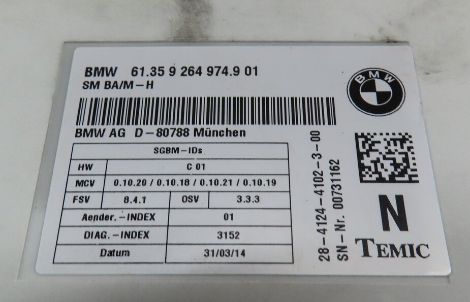 Thumbnail 4: 10-16 BMW 128i 328i 335i M3 X1 X5 X6 Z4 - FRONT LEFT MEMORY SEAT CONTROL MODULE