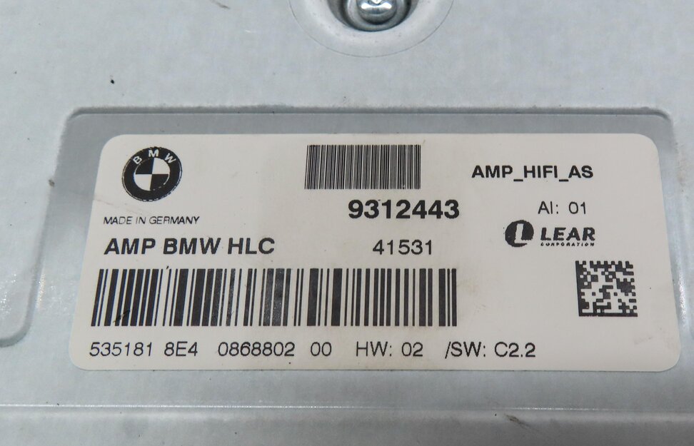 Thumbnail 4: 2012-2015 BMW X1 (E84) RADIO STEREO AUDIO AMP AMPLIFIER (LEAR)