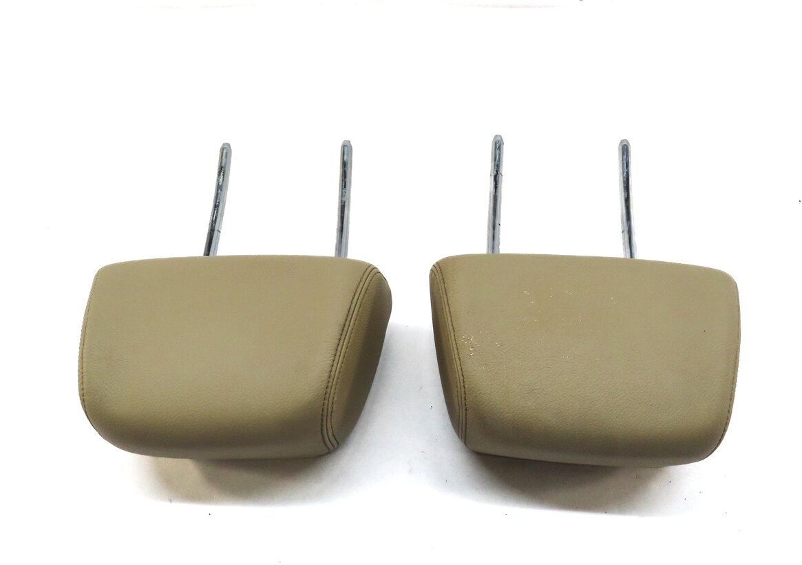Thumbnail 3: 13-15 BMW X1 (E84) FRONT LEFT DRIVER & RIGHT PASSENGER SEAT HEADREST SET (BEIGE)