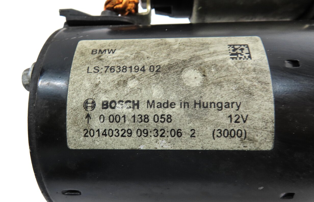 Thumbnail 6: 14-18 BMW 228i 328i 328iGT 428i 528i X1 X3 X4 (F30 F32 F25) 2.0L STARTER MOTOR