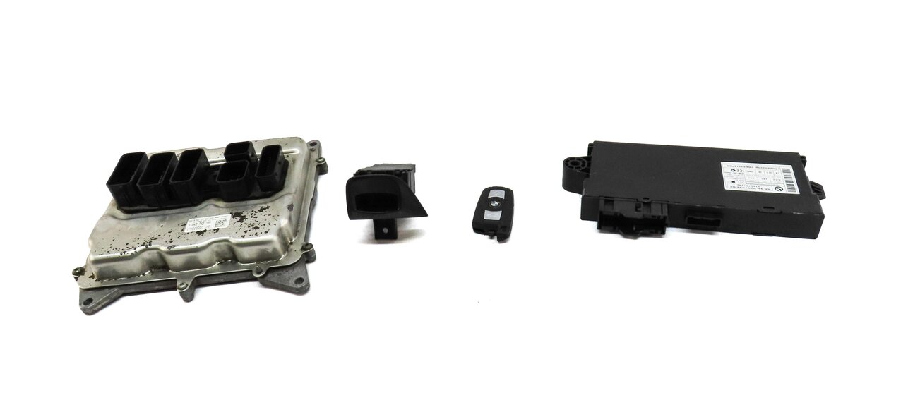Thumbnail 2: 13-16 BMW X1 Z4 E84 E89 2.0L N20 TURBO ECM DME CAS-3 IMMOBILIZER MODULE KEY SET