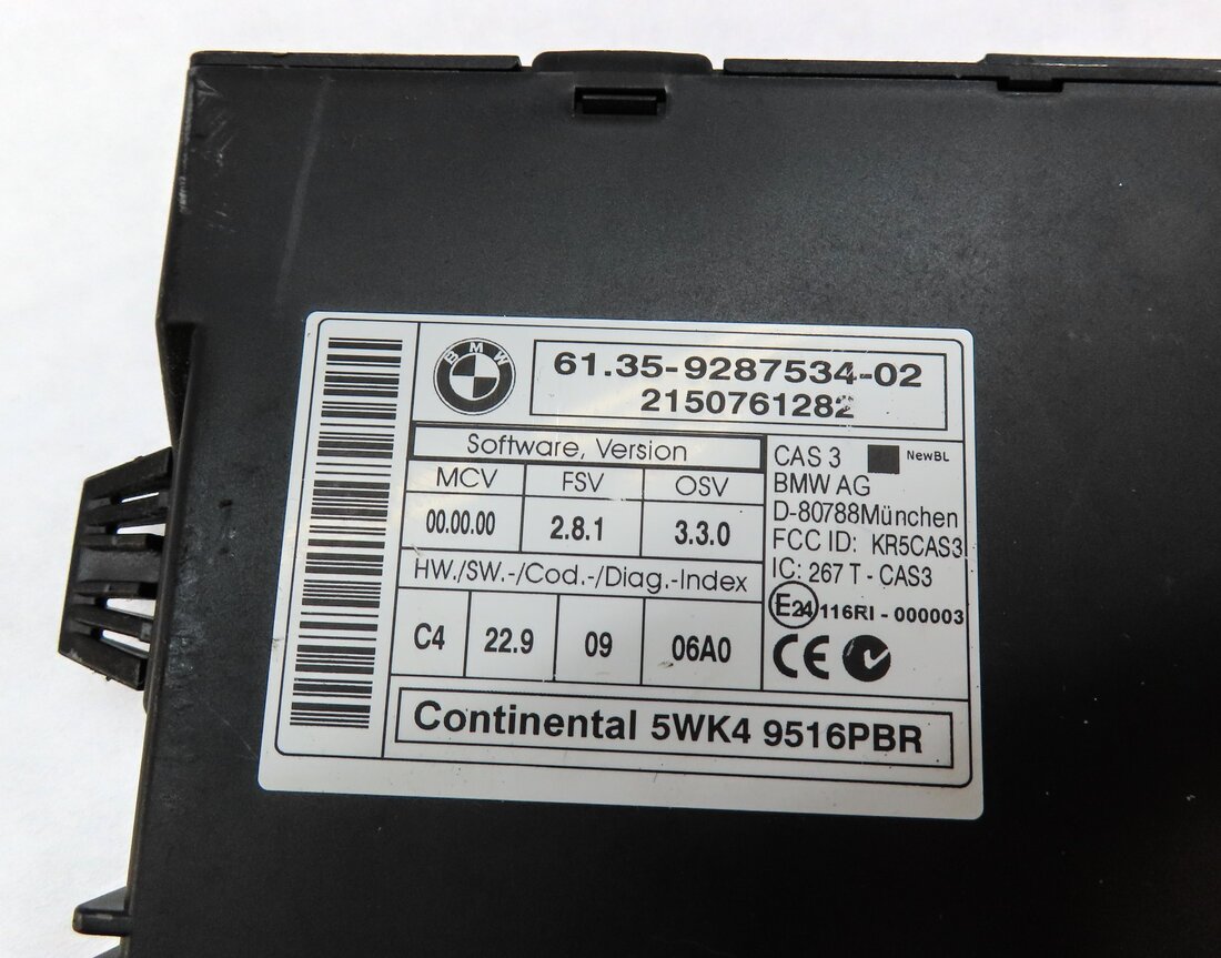 Thumbnail 7: 13-16 BMW X1 Z4 E84 E89 2.0L N20 TURBO ECM DME CAS-3 IMMOBILIZER MODULE KEY SET
