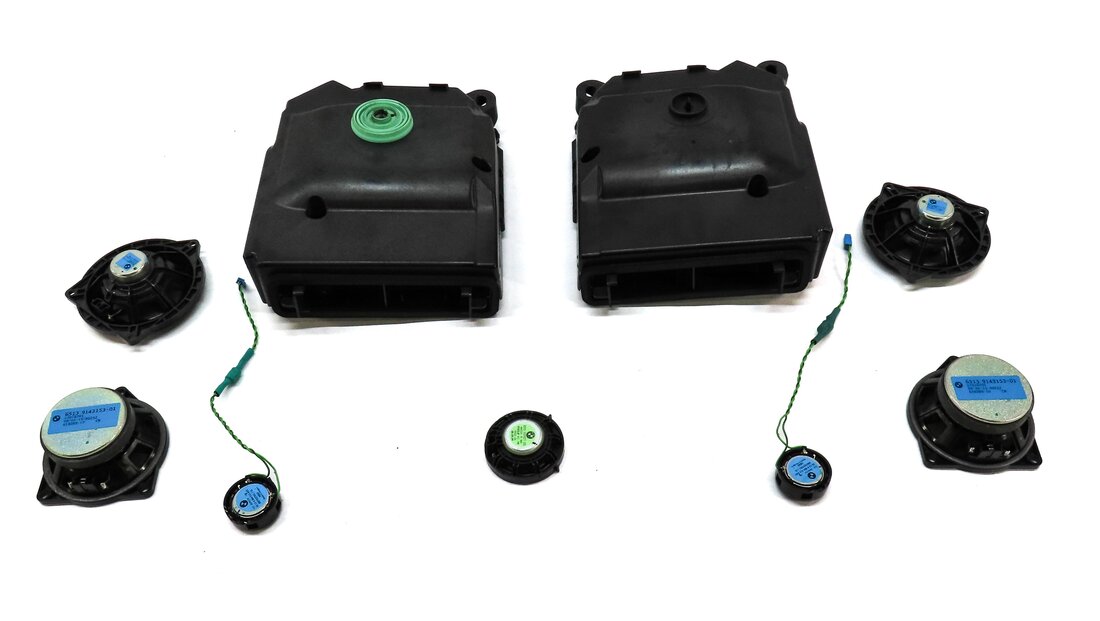 Thumbnail 4: 2015 BMW X1 (E84) FRONT REAR LEFT RIGHT DOOR DASH DECK RADIO SPEAKER SET 9