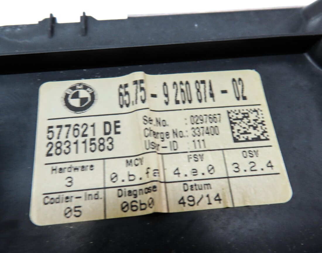 Thumbnail 5: 2015 BMW X1 (E84) ANTI-THEFT LOCKING ULTRASONIC ALARM MODULE w/ TRIM (BEIGE)