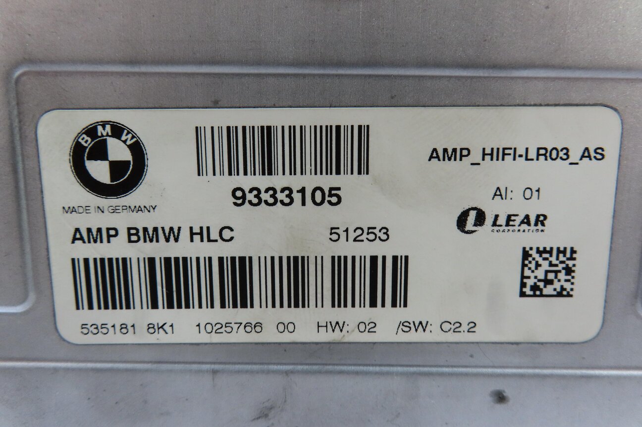 Thumbnail 5: 2012-2015 BMW X1 (E84) RADIO STEREO AUDIO AMP AMPLIFIER (LEAR)