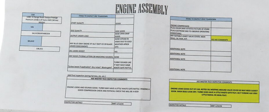 Thumbnail 8: 14-17 LAND ROVER DISCOVERY SPORT EVOQUE (L538 L550) 2.0L TURBO ENGINE ASSEMBLY