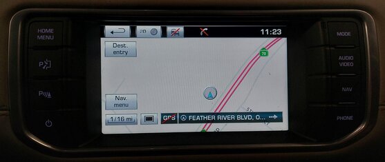 Thumbnail 2: 13-15 RANGE ROVER EVOQUE FRONTER CENTER DASH GPS NAVIGATION DISPLAY SCREEN TRIM