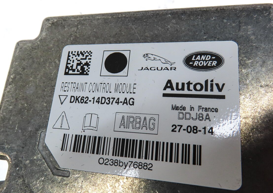 Thumbnail 4: 2015 RANGE ROVER EVOQUE (L538) SRS BAGG CONTROL MODULE DK62-14D374-AG
