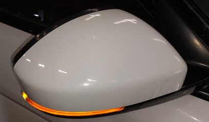 Thumbnail 2: 14-15 RANGE ROVER EVOQUE (L538) RIGHT PFOLD MEM BLIND SPOT CAMERA MIRROR (WHITE)