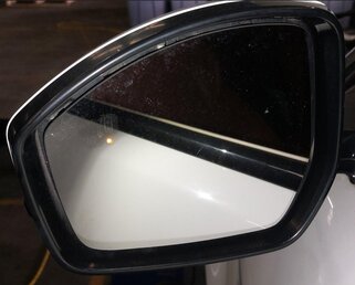 Thumbnail 3: 14-15 RANGE ROVER EVOQUE (L538) LEFT P-FOLD MEM BLIND SPOT CAMERA MIRROR (WHITE)