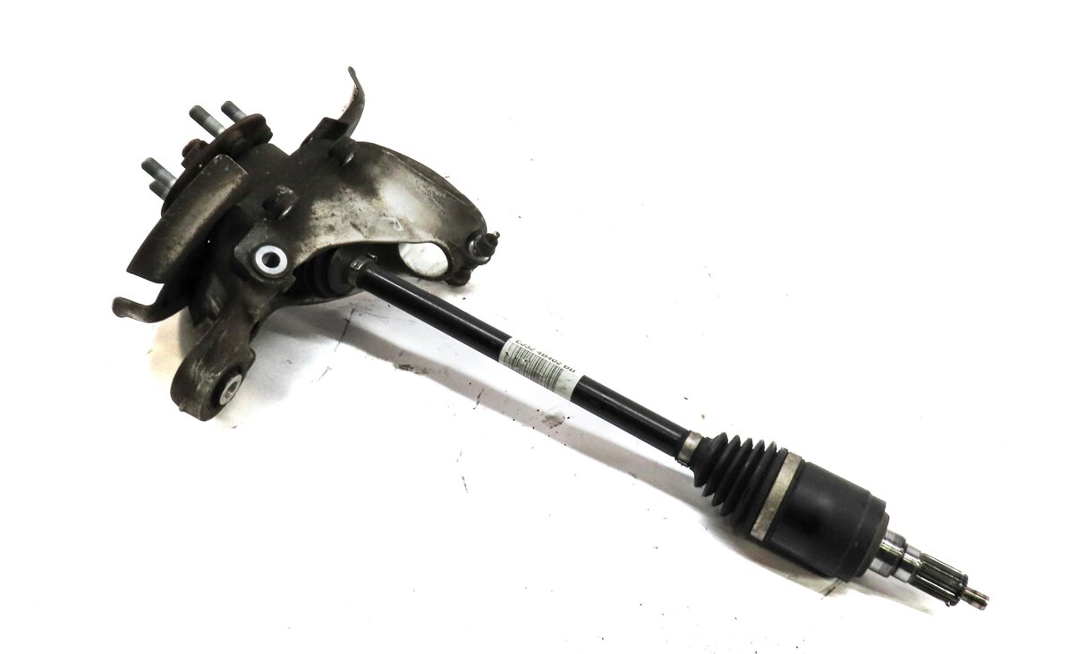 12-19 RANGE ROVER EVOQUE (L538) LEFT DRIVER REAR SPINDLE KNUCKLE w/ AXLE SHAFT