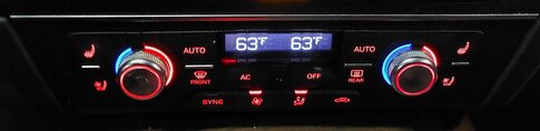Thumbnail 2: 2012-2017 AUDI A6 S6 A7 S7 (C7 4G8) FRONT HEATER A/C TEMPERATURE CONTROL PANEL