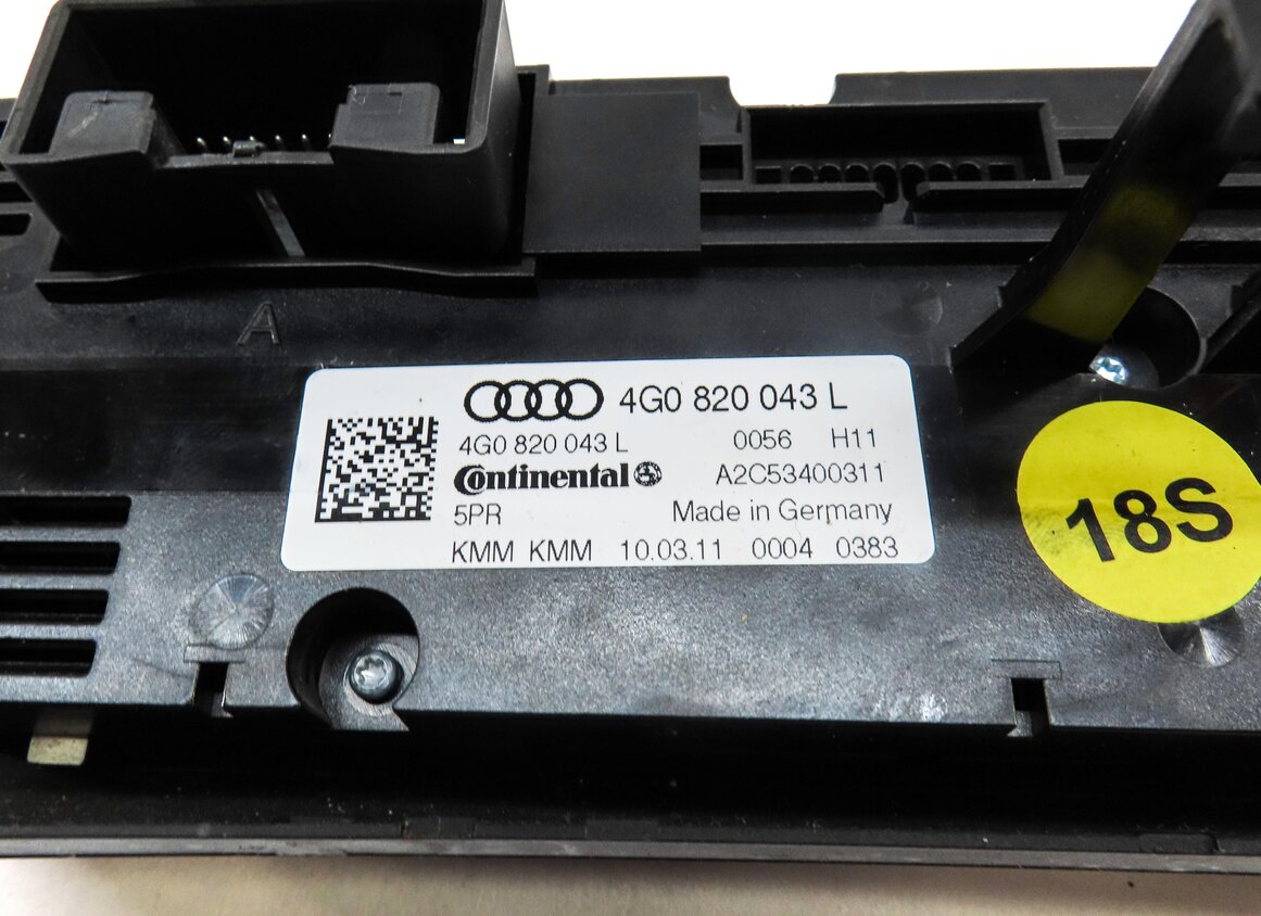 Thumbnail 6: 2012-2017 AUDI A6 S6 A7 S7 (C7 4G8) FRONT HEATER A/C TEMPERATURE CONTROL PANEL